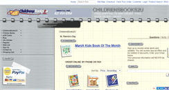 Desktop Screenshot of childrensbooks2u.com